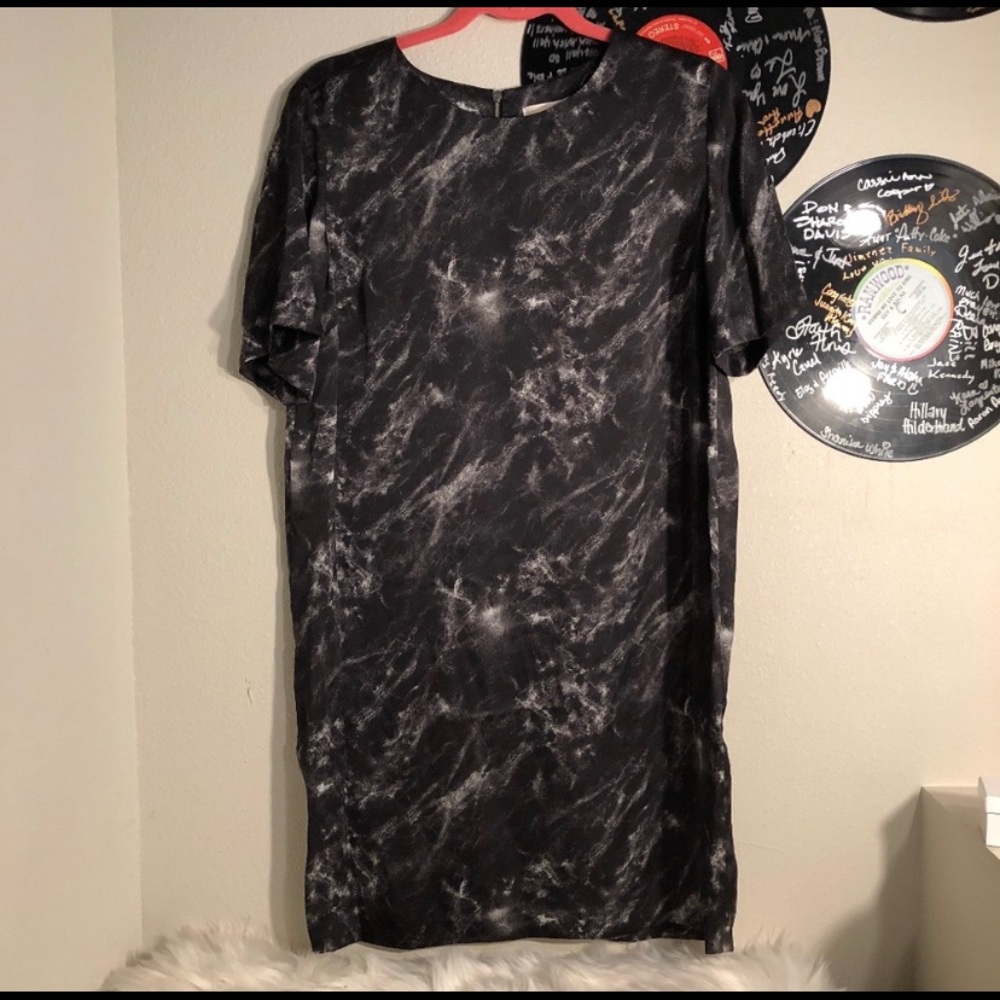 Michael Kors Marble Print shift dress